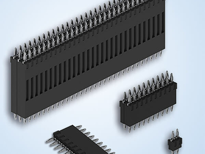 Vaste printplaatconnector met insteektechniek