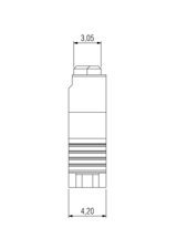 Afmetingen One27 IDC-connector, 32-polig